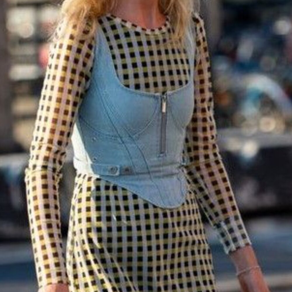 Maniere De Voir Women's Blue Corset